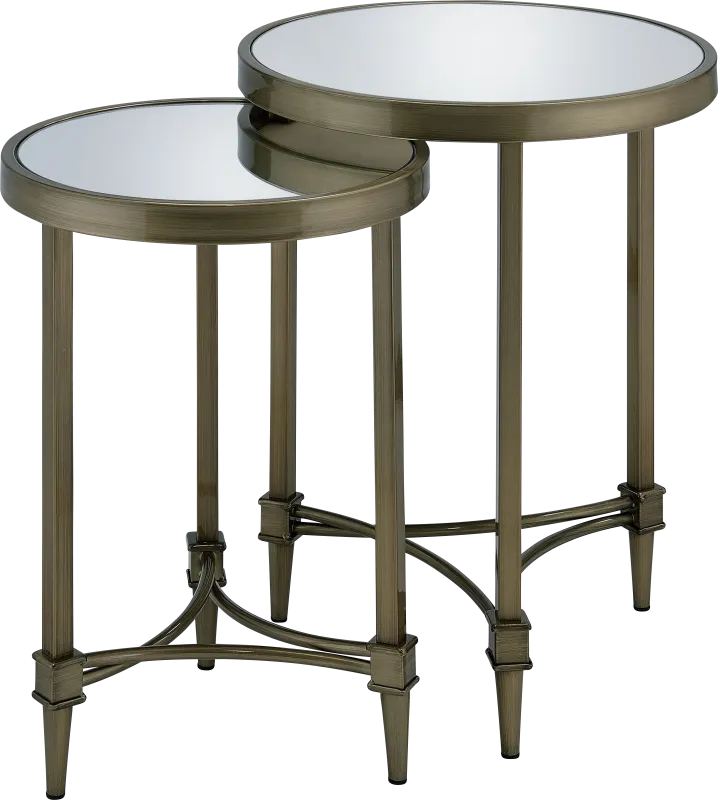 Lagremas Gold Nesting Table, Set of 2