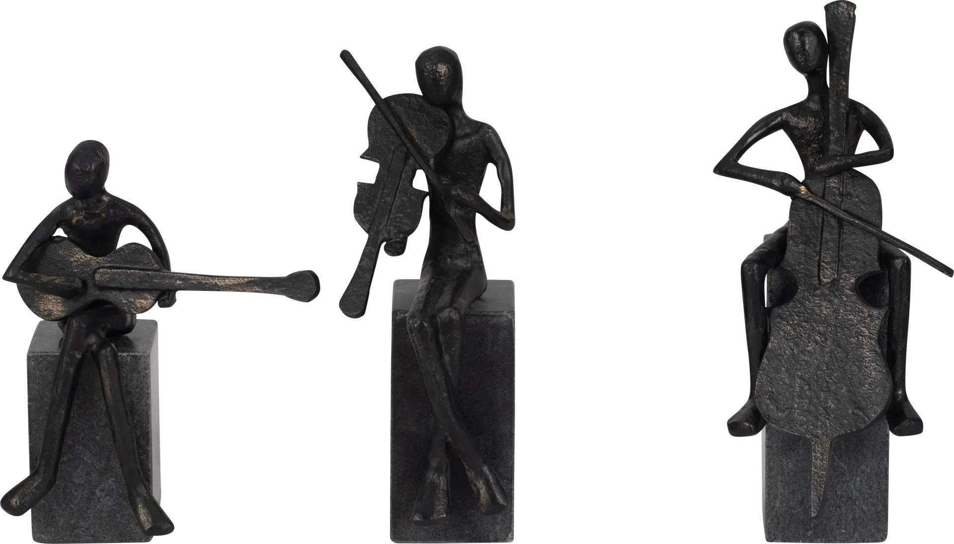 Baltusrol Black Sculpture, Set of 3 - Image 1