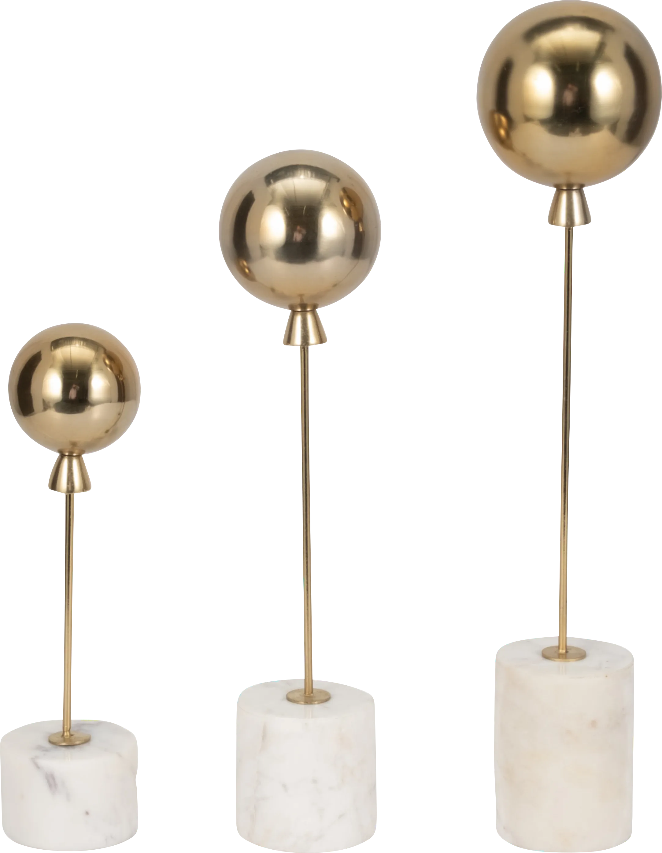 Baruna Gold Balloon Sculpture, Set of 3 - Thumbnail - Image 1