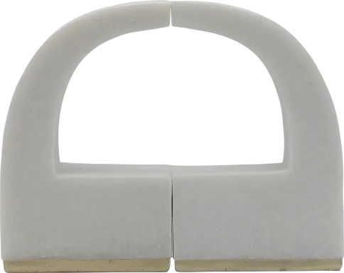 Marguerita White Bookend, Set of 2