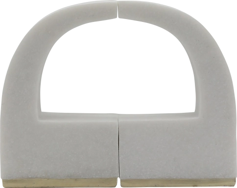 Marguerita White Bookend, Set of 2