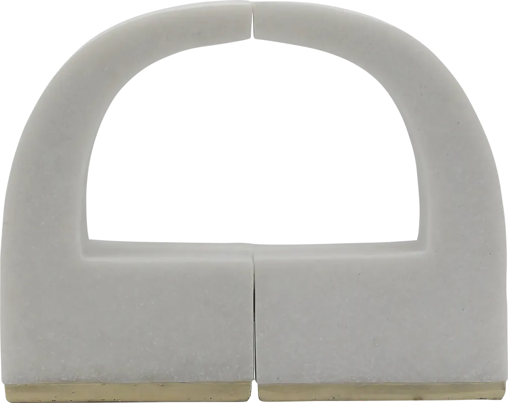 Marguerita White Bookend, Set of 2
