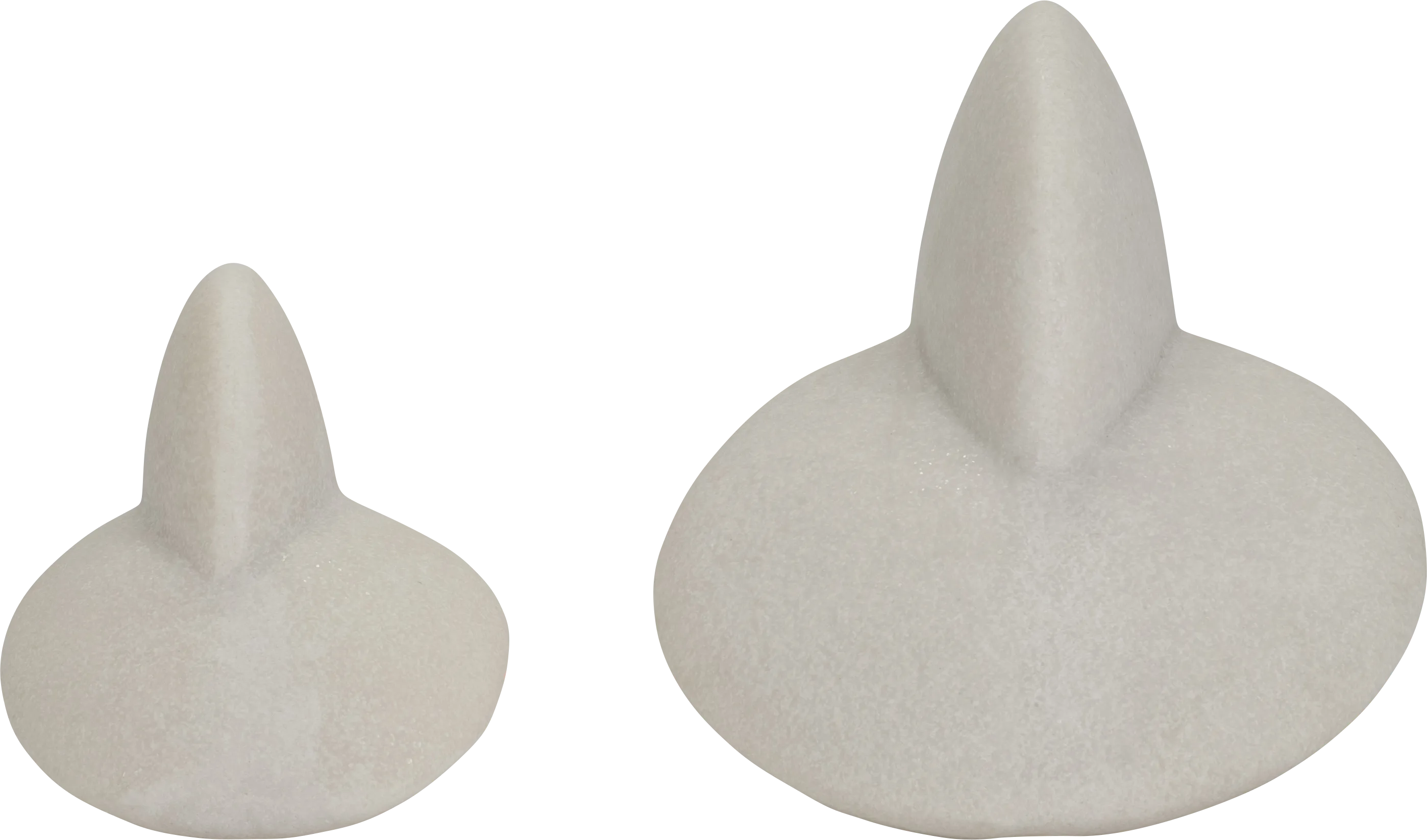 Burgfitch White Sculpture, Set of 2