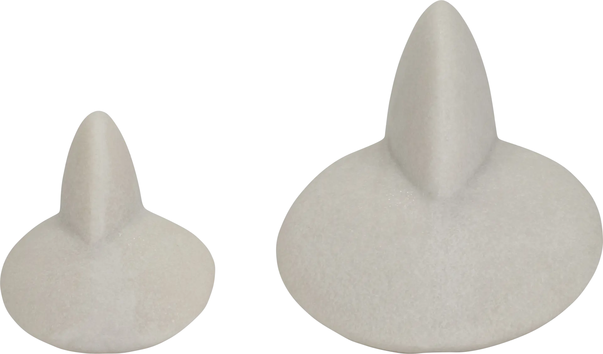 Burgfitch White Sculpture, Set of 2