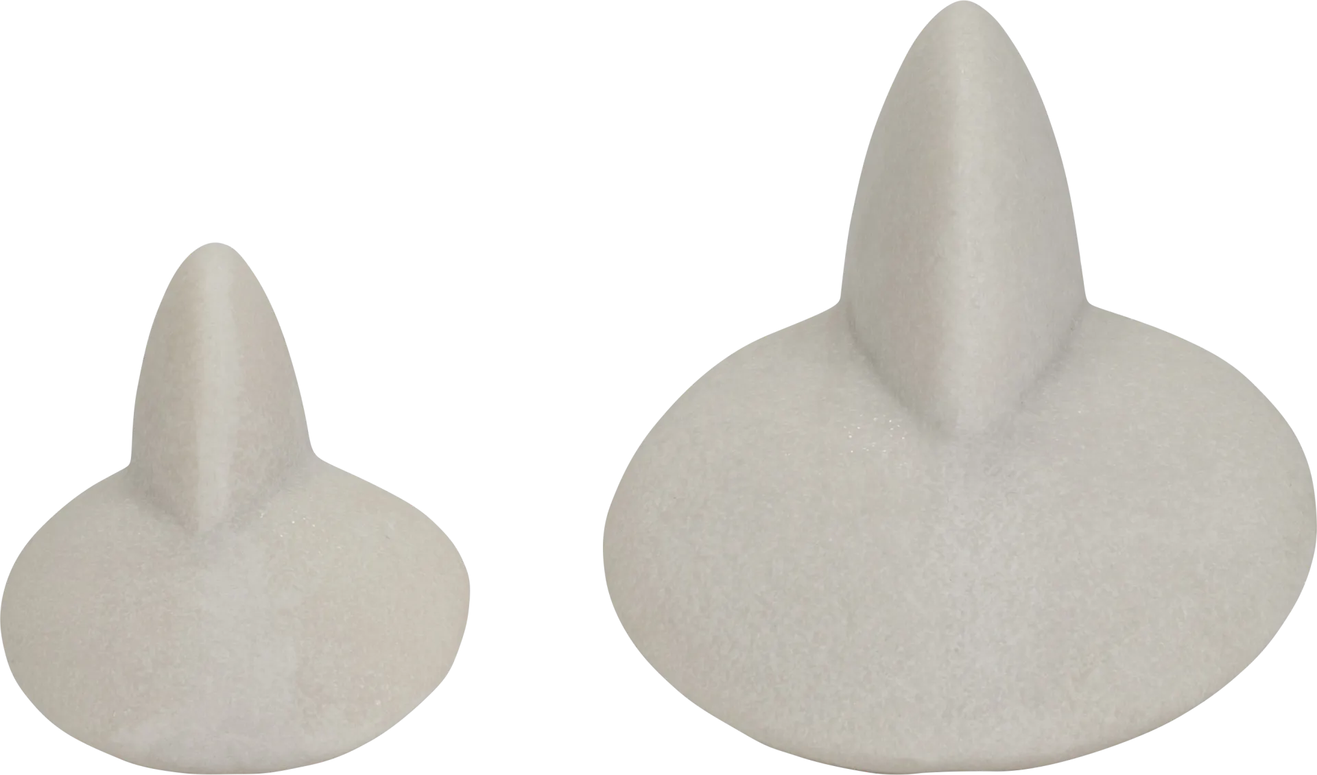 Burgfitch White Sculpture, Set of 2 - Image 1