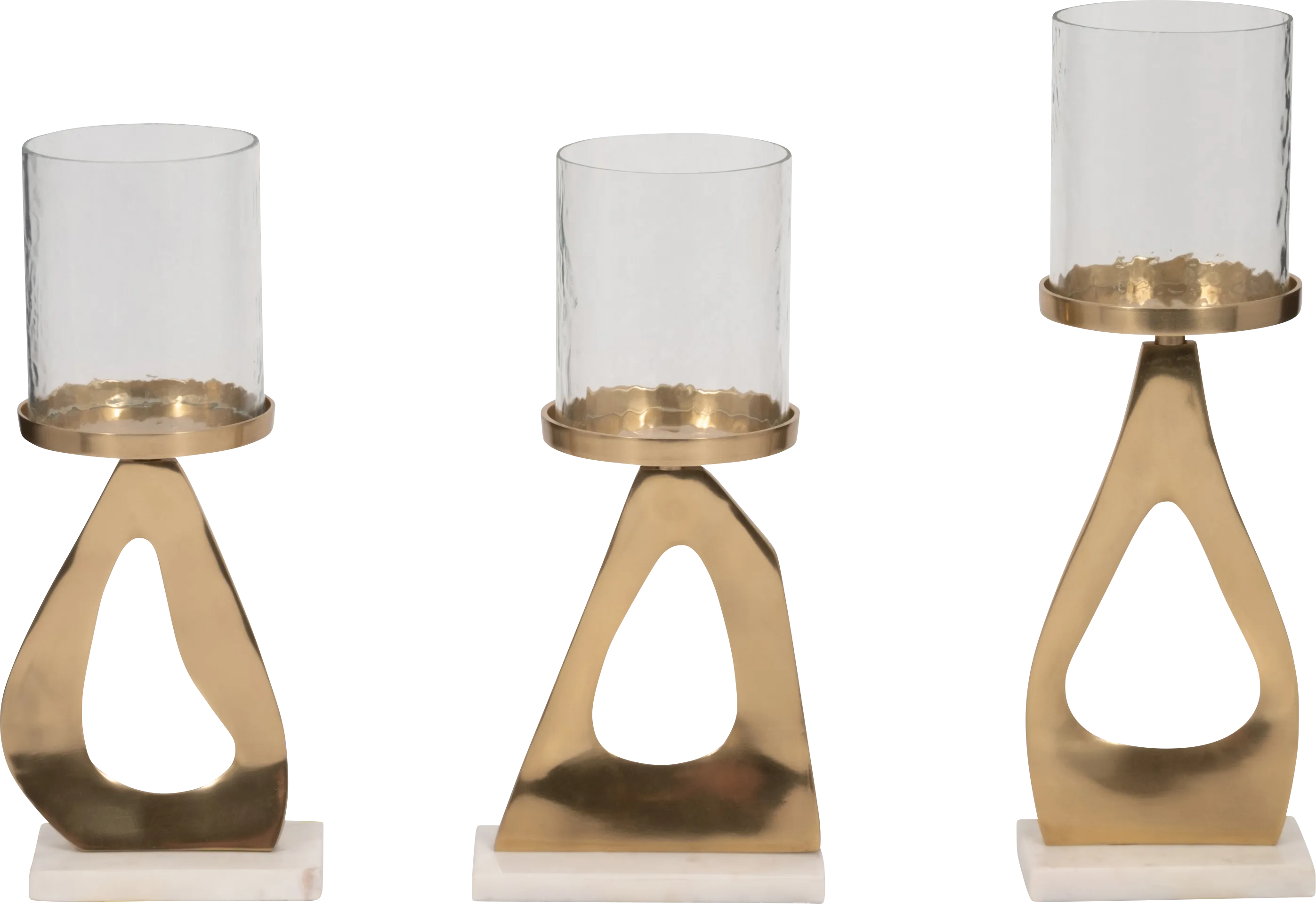 Kilkee Gold Candle Holder, Set of 3 - Thumbnail - Image 1