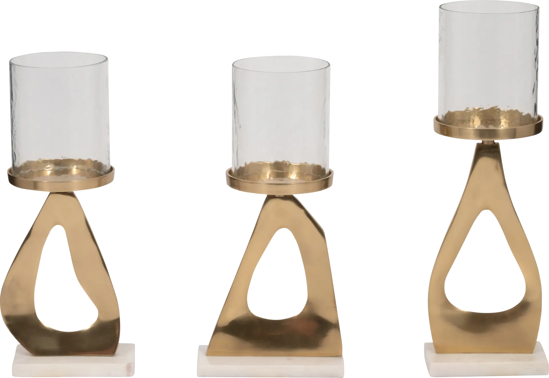 Kilkee Gold Candle Holder, Set of 3