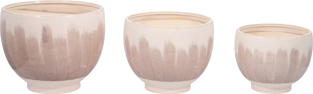 Lucinnda White Planter, Set of 3