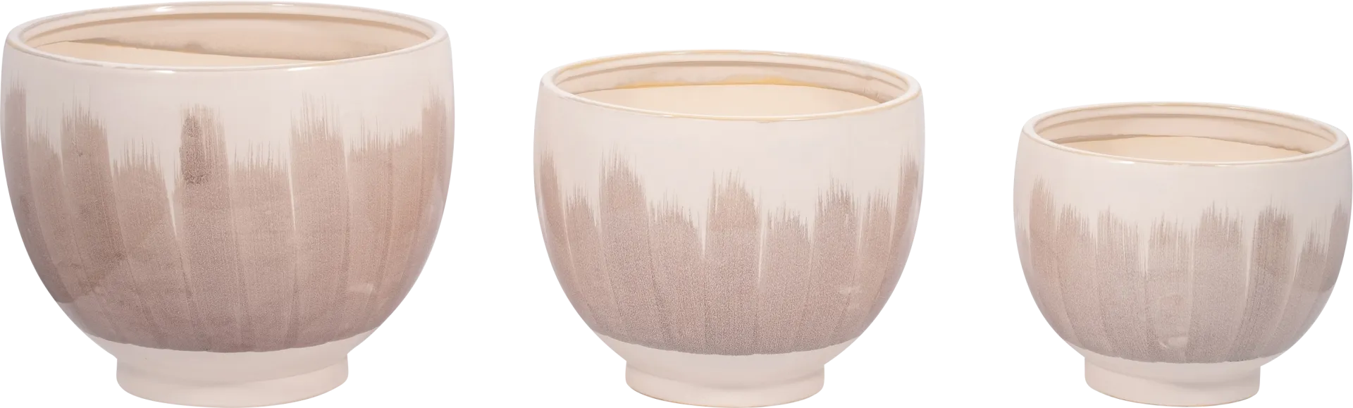 Lucinnda White Planter, Set of 3 - Image 1