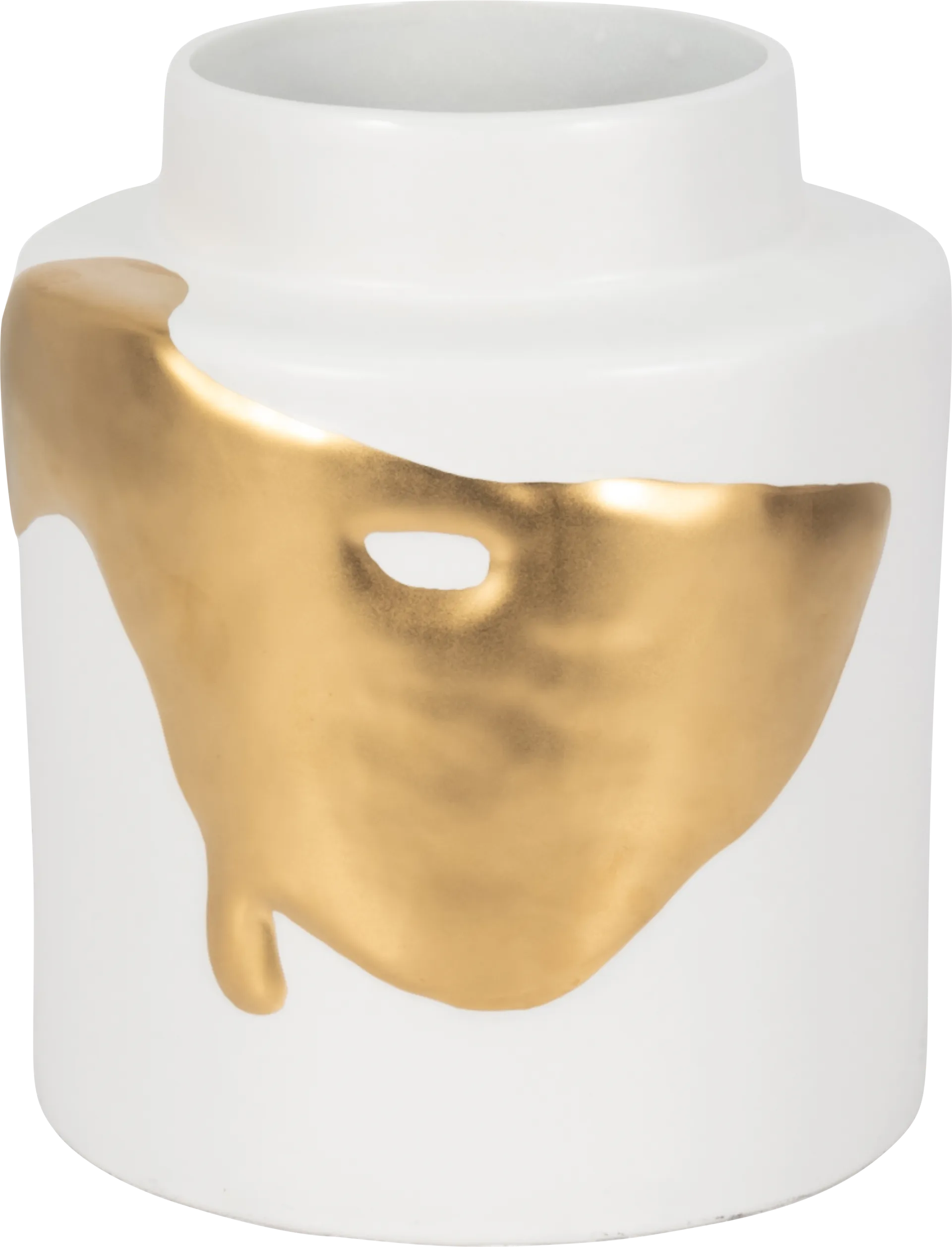 Portolaa White 10 in. Vase - Image 1