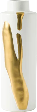 Portolaa White 16 in. Vase