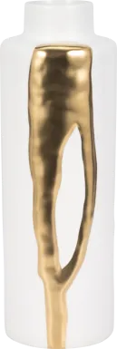 Portolaa White 21 in. Vase