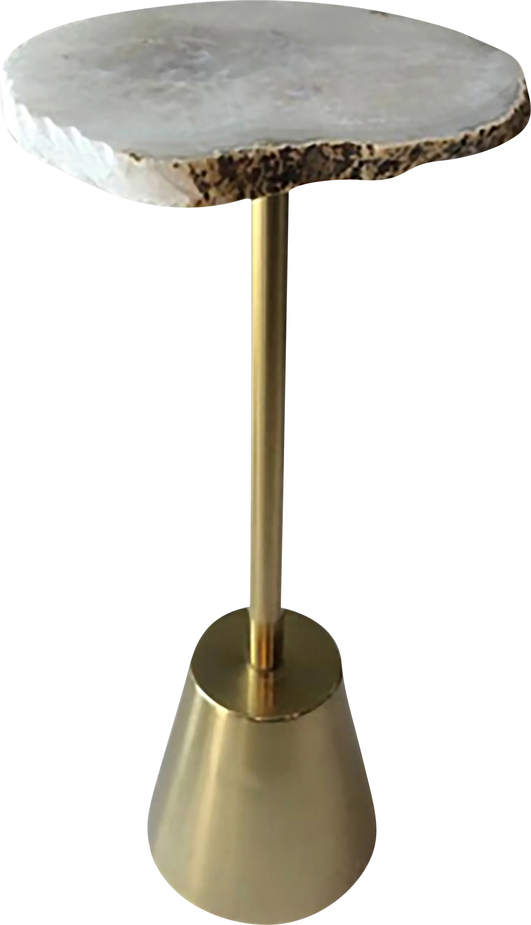Prweshiek Gold 24 in. Accent Table