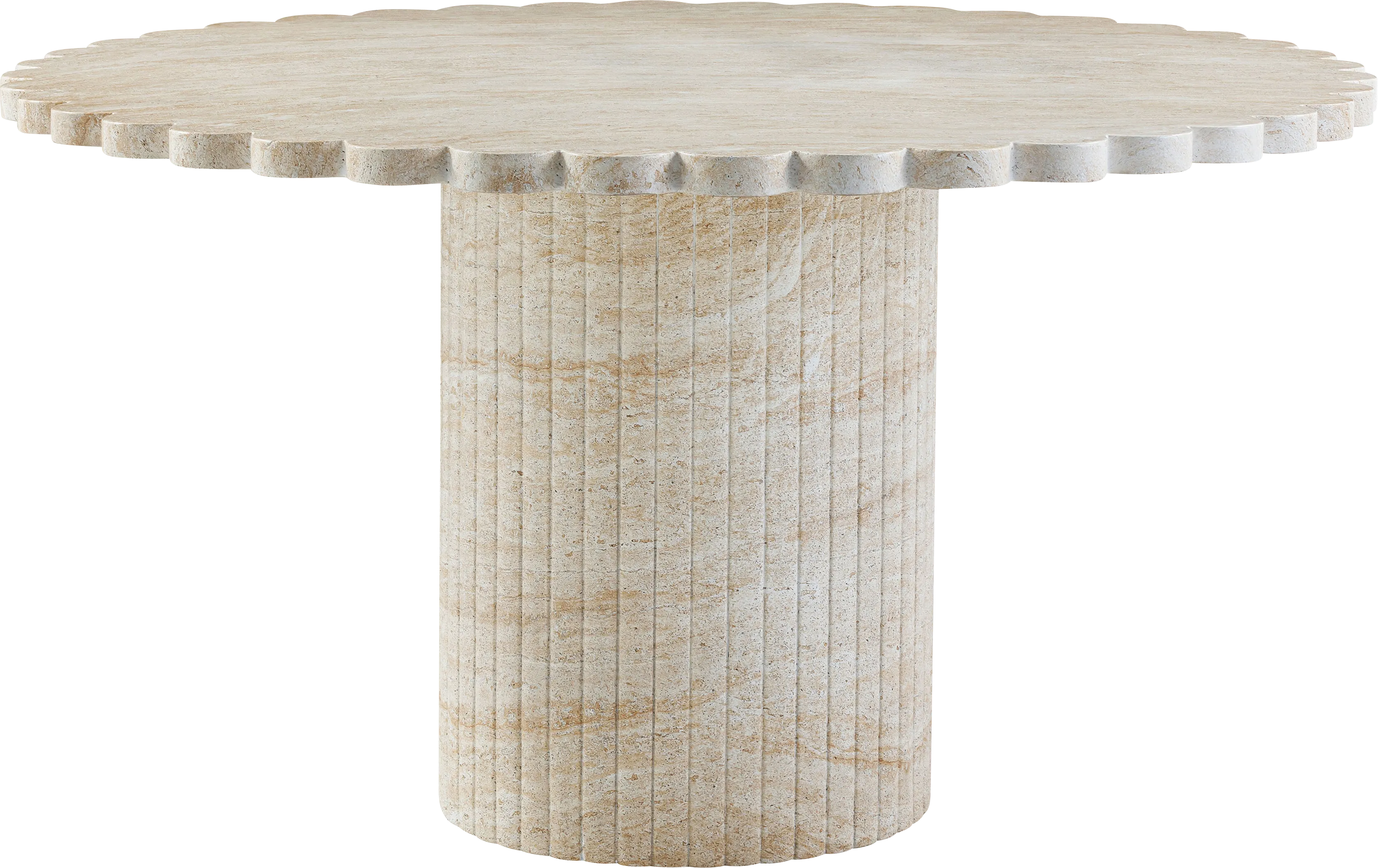 Outdoor Grafius Beige Dining Table - Thumbnail - Image 1