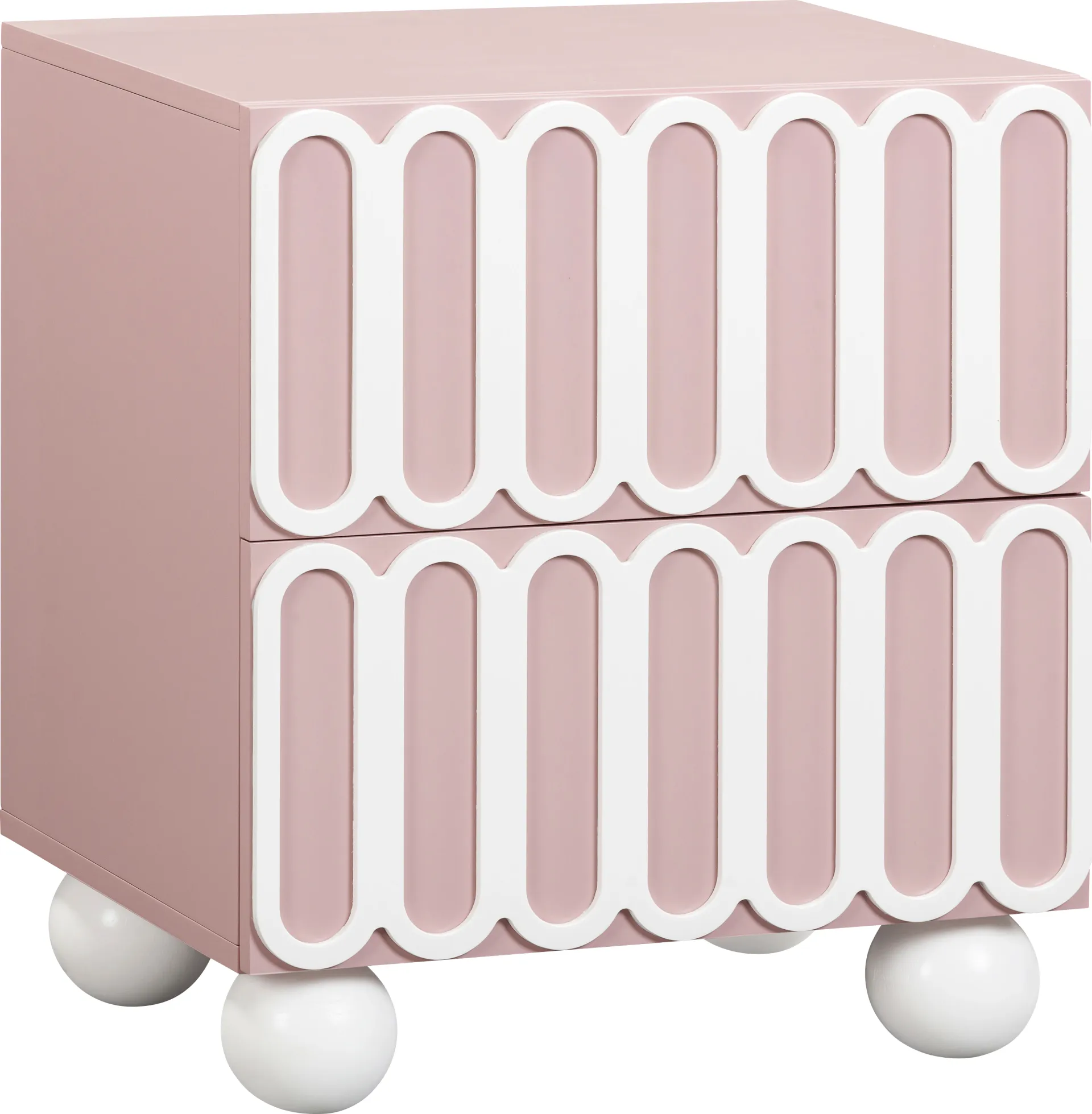 Demorest Mauve Nightstand - Image 1