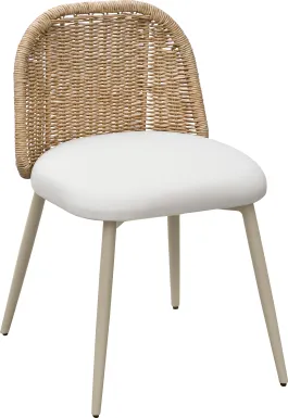 Outdoor Bresnahan Cream Side Chair
