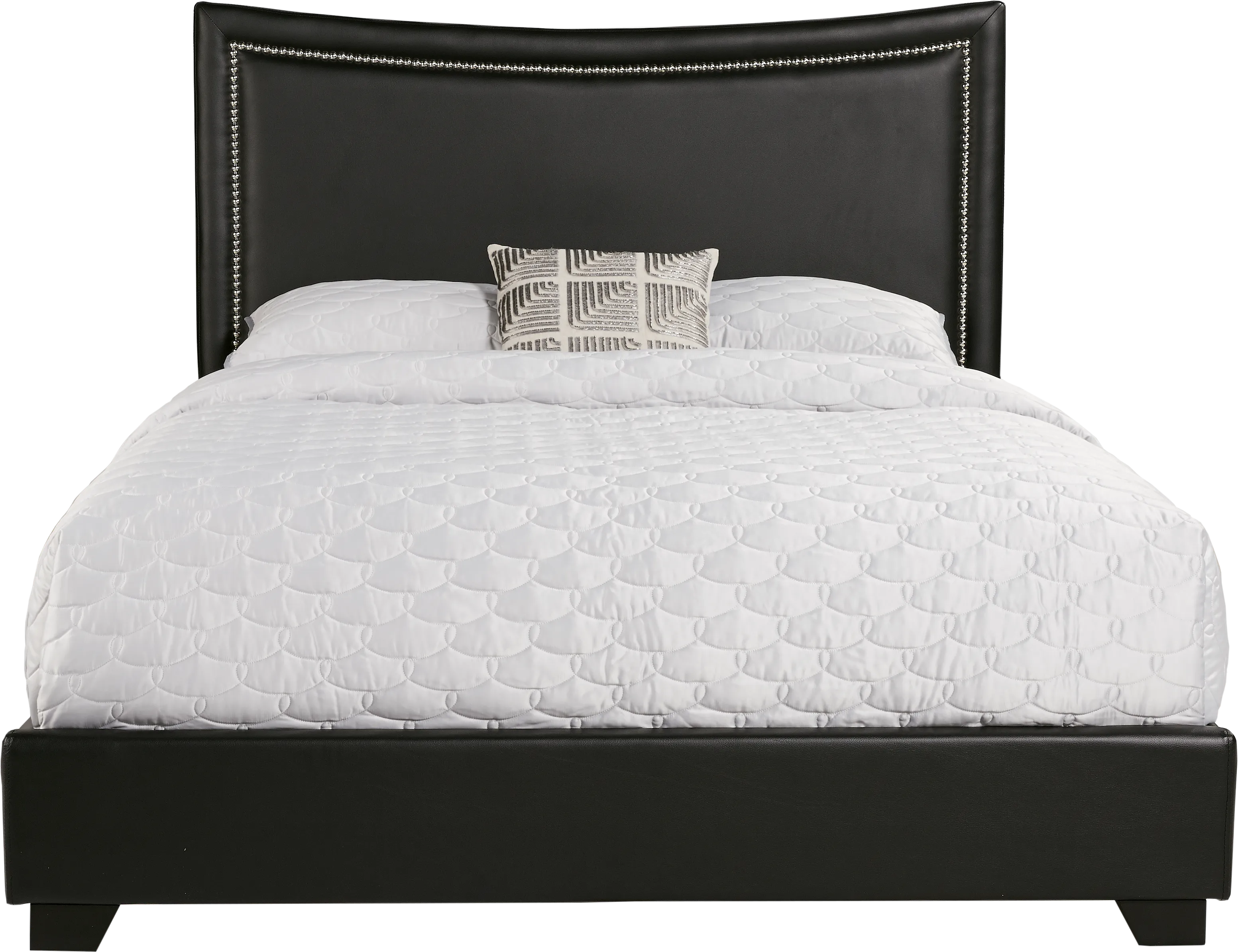 Belcourt Black 5 Pc Bedroom With Genoa Black King Upholstered Bed - Thumbnail - Image 2