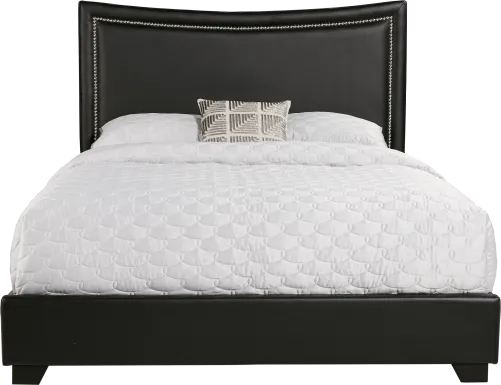 Genoa II Black 3 Pc Queen Upholstered Bed