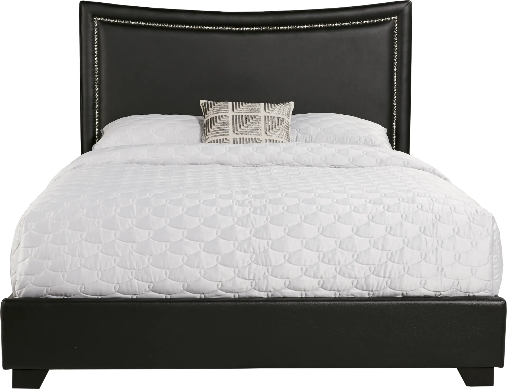 Genoa II Black 3 Pc King Upholstered Bed - Image 2