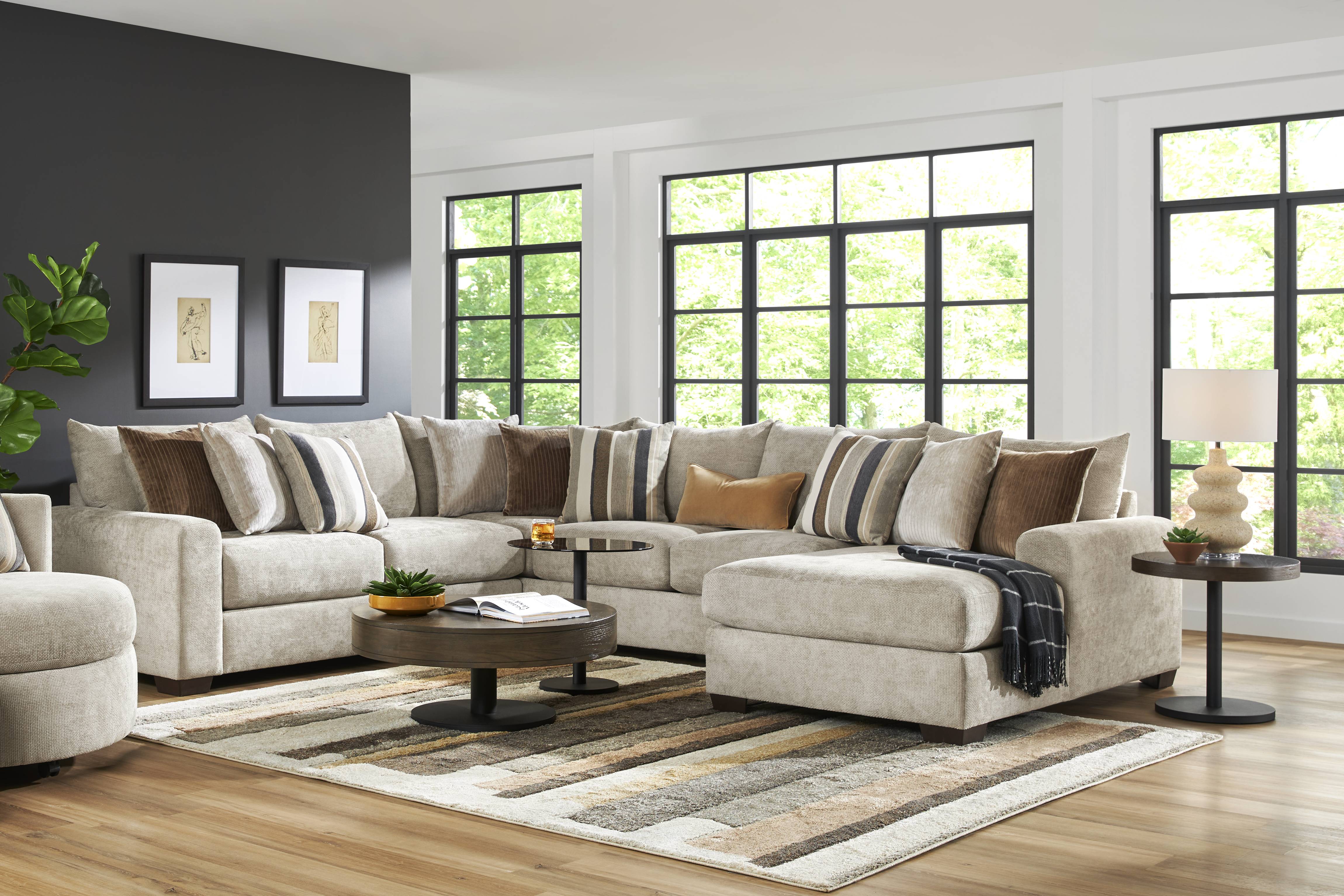 Martin Brown 3 Pc Sectional - Thumbnail - Image 2