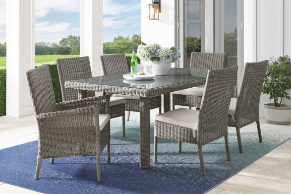 Forest Hills Gray Outdoor Arm Chair