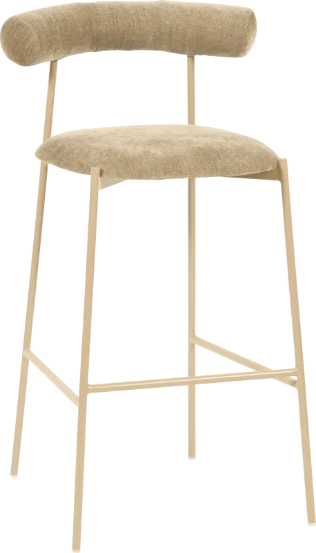Almshouse Taupe Barstool