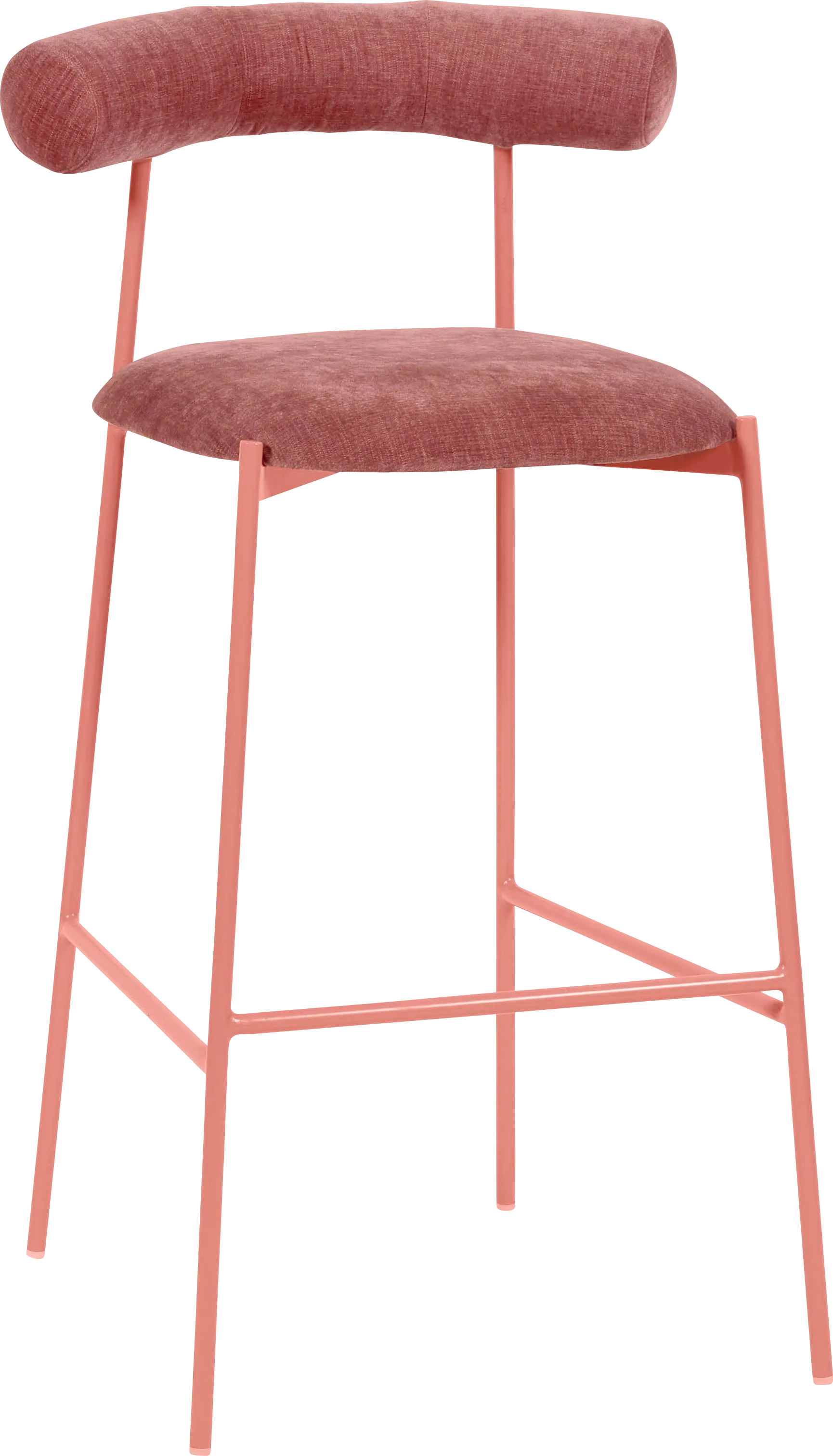 Almshouse Mauve Barstool