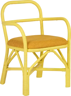 Crosskeys Yellow Arm Chair