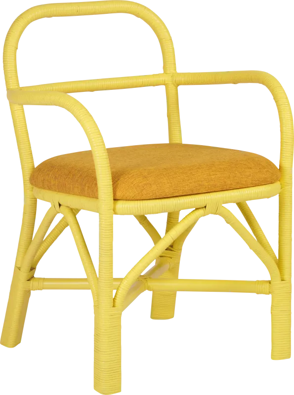 Crosskeys Yellow Arm Chair