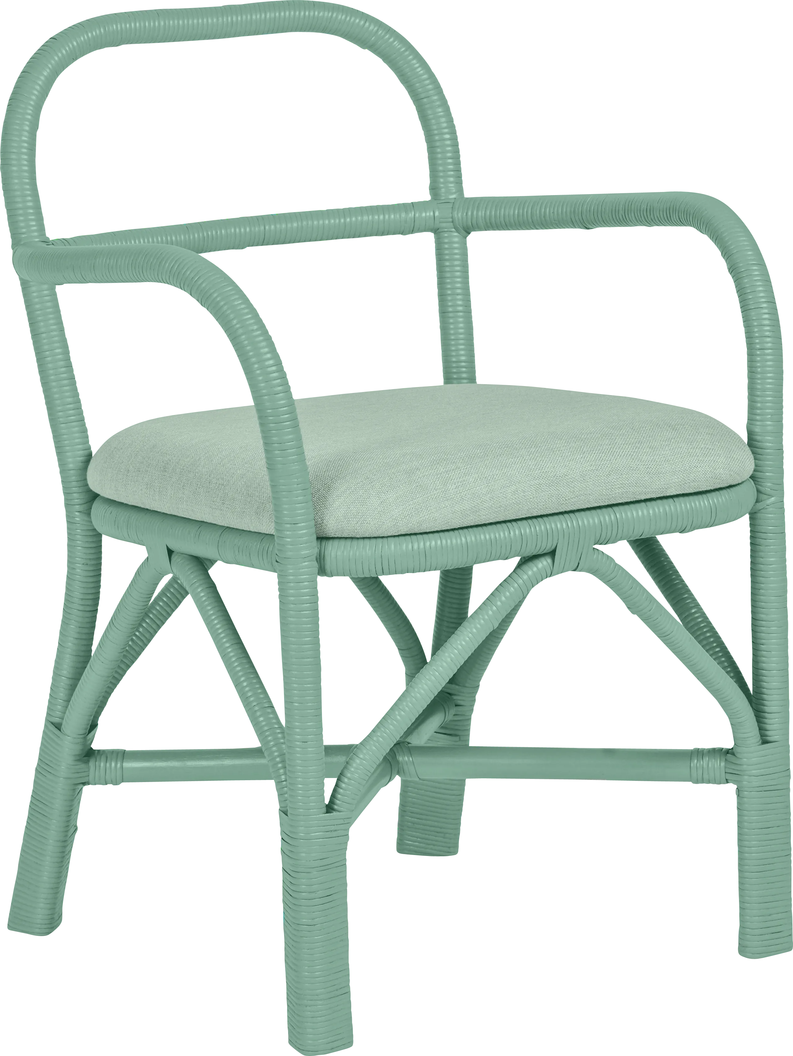 Crosskeys Green Arm Chair - Thumbnail - Image 1