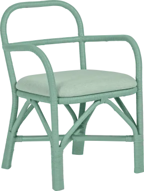 Crosskeys Green Arm Chair