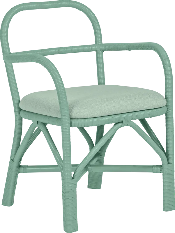 Crosskeys Green Arm Chair