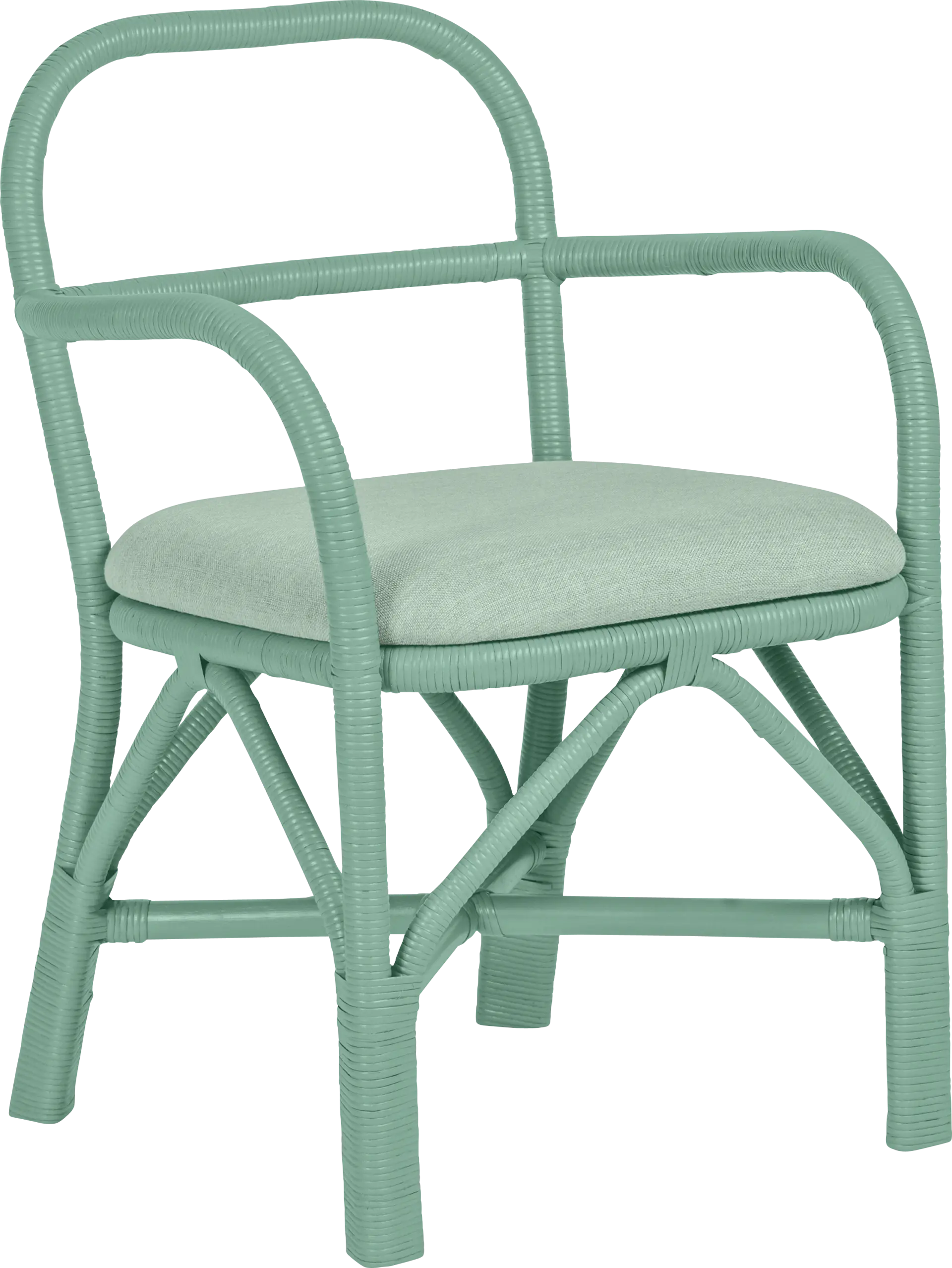 Crosskeys Green Arm Chair