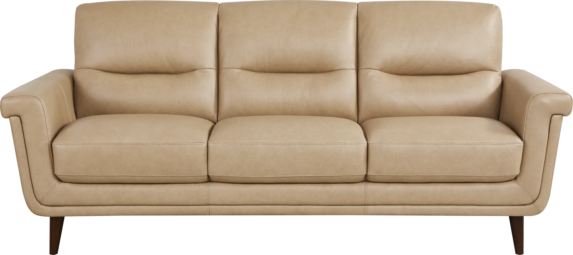 Harrington Park Stone Leather Sofa - Image 1