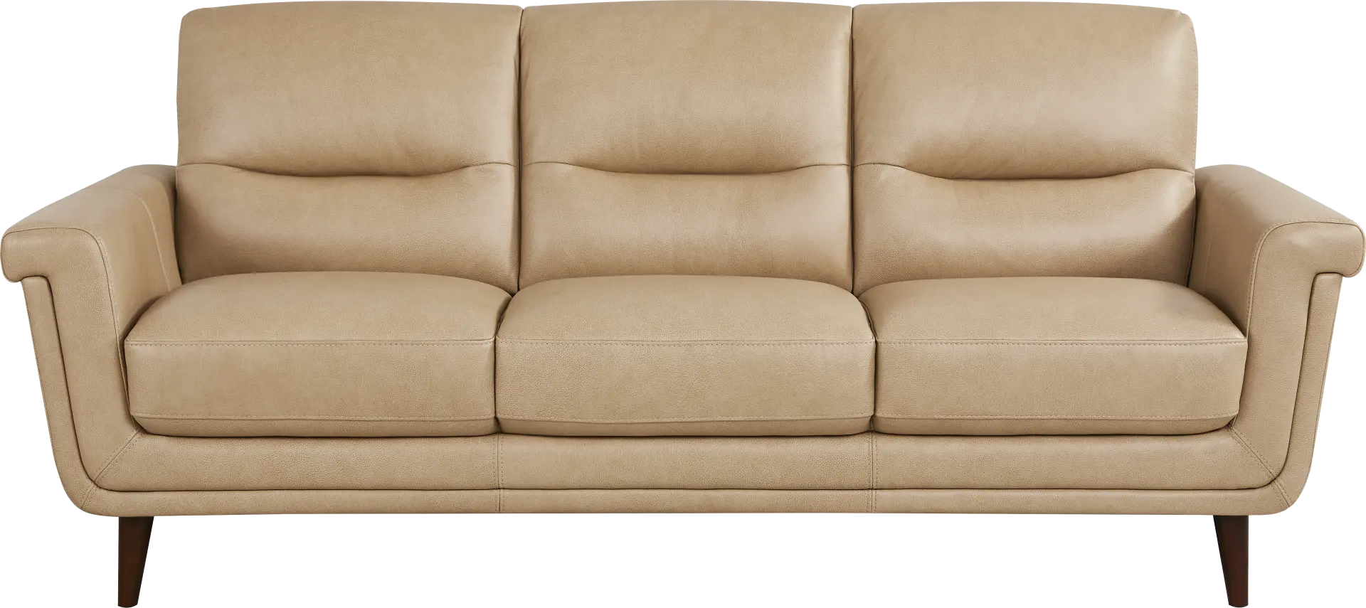 Harrington Park Stone Leather Sofa