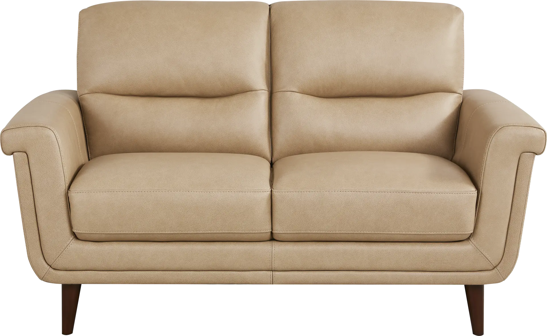Harrington Park Stone Leather Loveseat