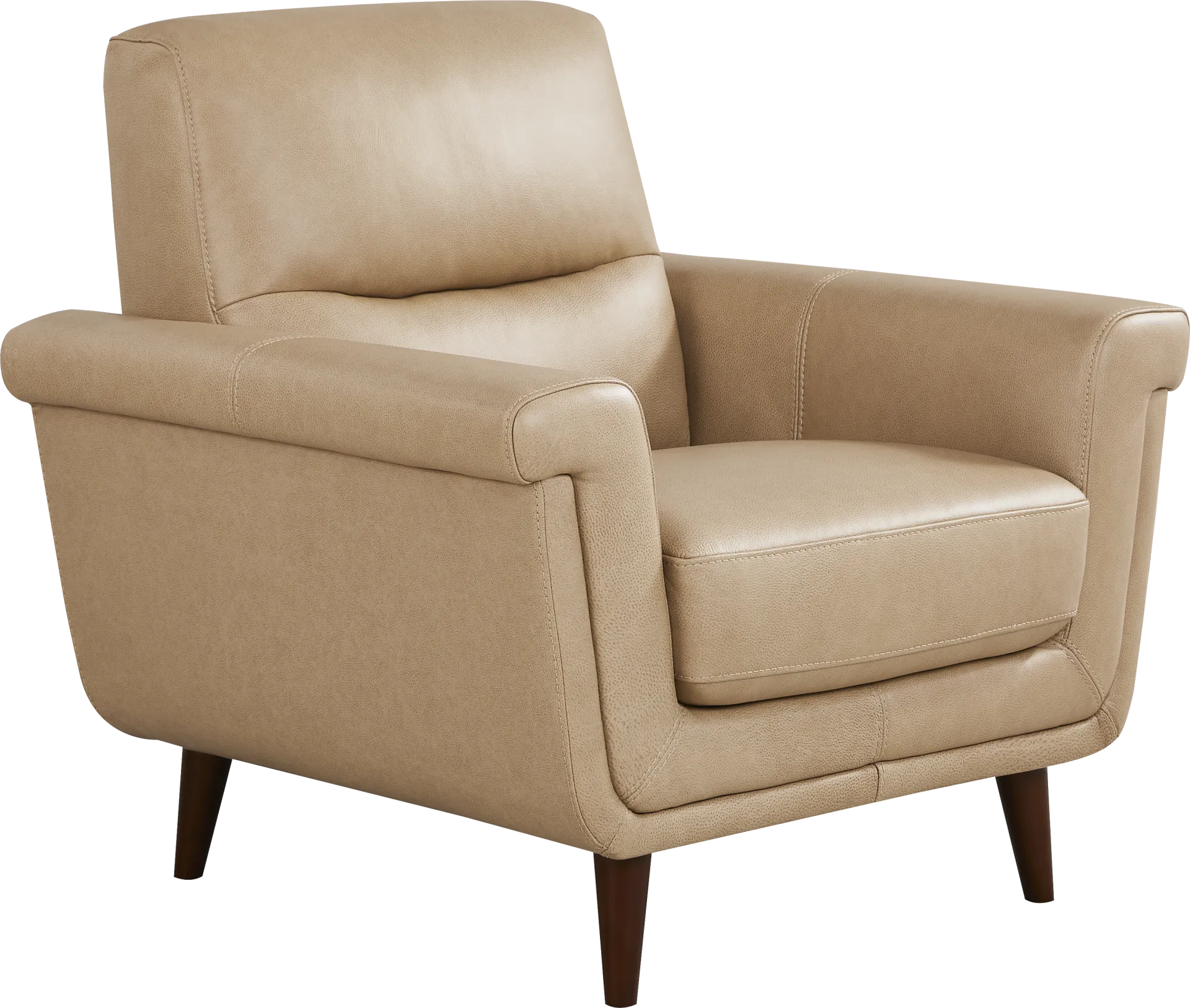 Harrington Park Stone Leather Chair - Image 1