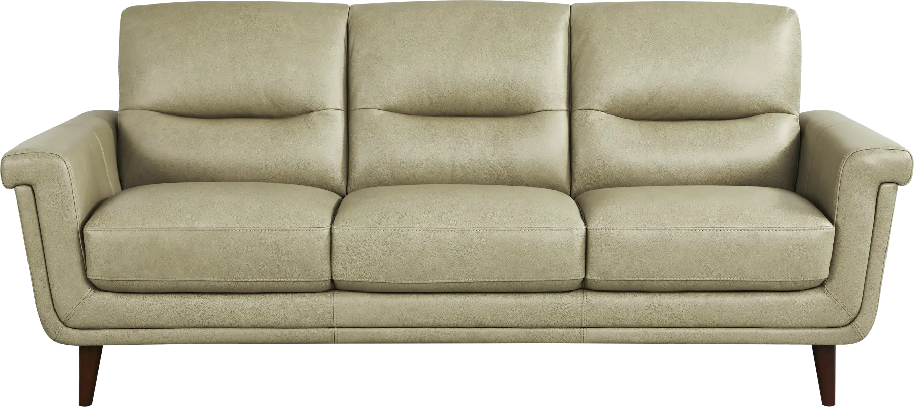 Harrington Park Sage Leather sofa
