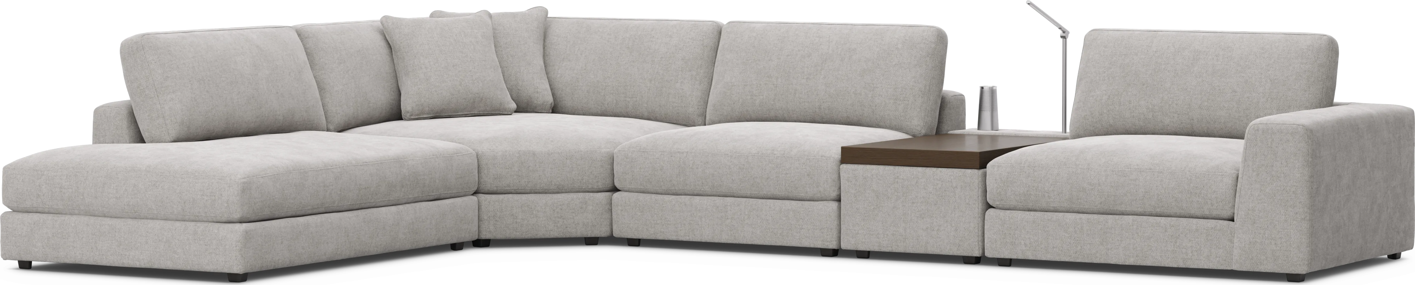 Gray 5 Pc ModularThree with Media Console - Thumbnail - Image 2