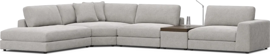 Gray 5 Pc ModularThree with Media Console