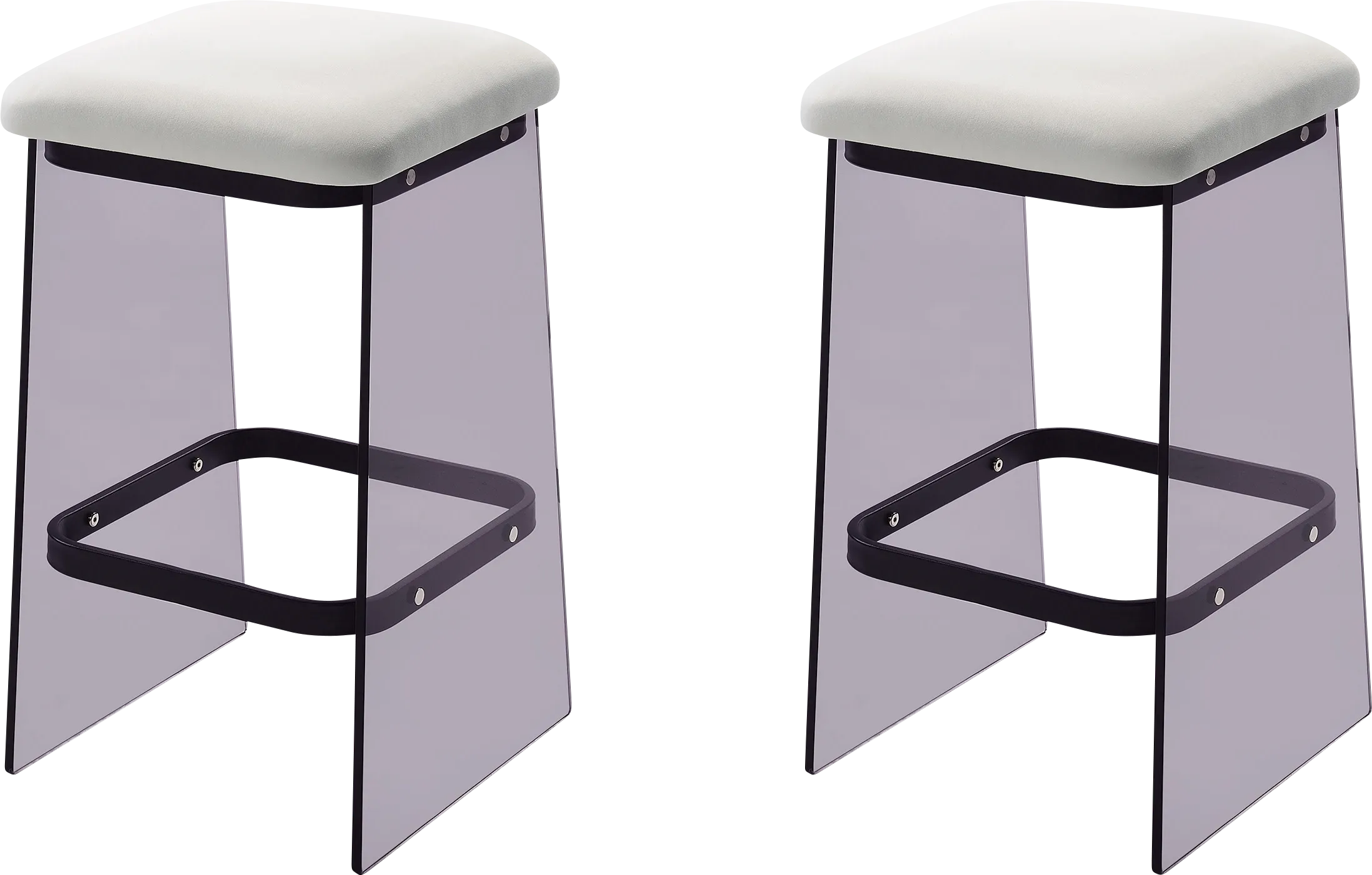 Valelo Black Counter Stool, Set of 2 - Thumbnail - Image 1