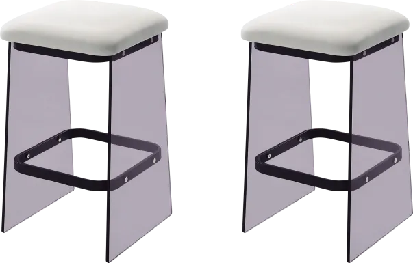 Valelo Black Counter Stool, Set of 2