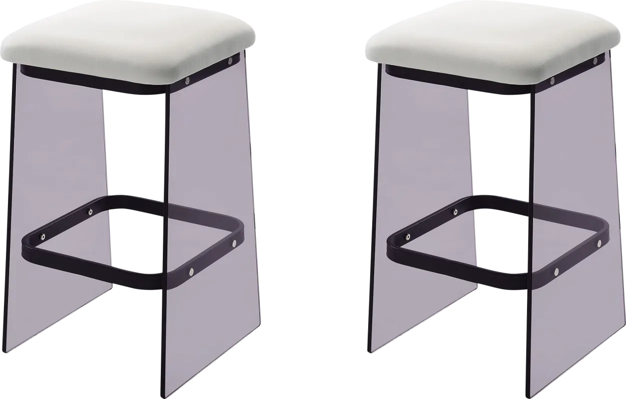 Valelo Black Counter Stool, Set of 2