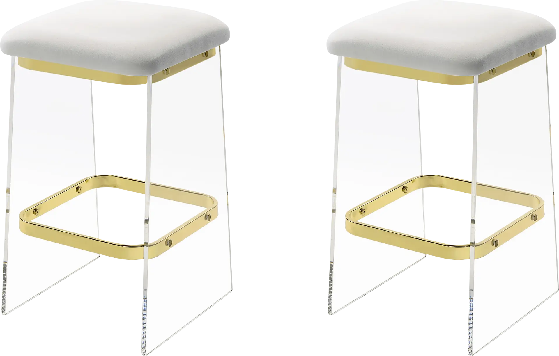 Valelo Gold Counter Stool, Set of 2