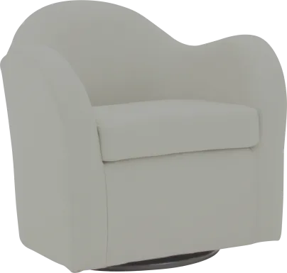 Peliel Beige Swivel Accent Chair