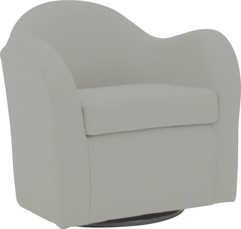 Peliel Beige Swivel Accent Chair