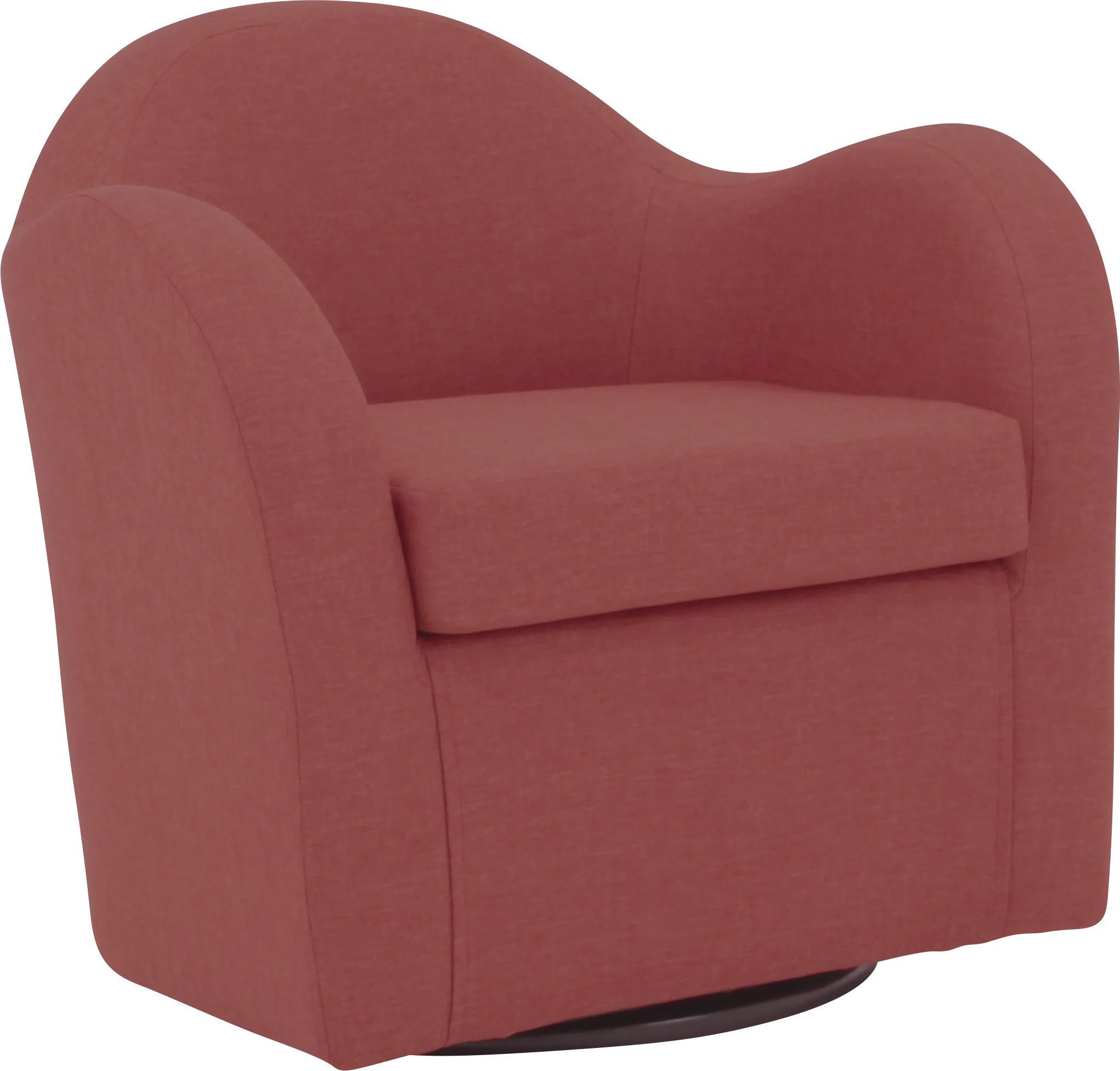 Peliel Orange Swivel Accent Chair - Thumbnail - Image 1