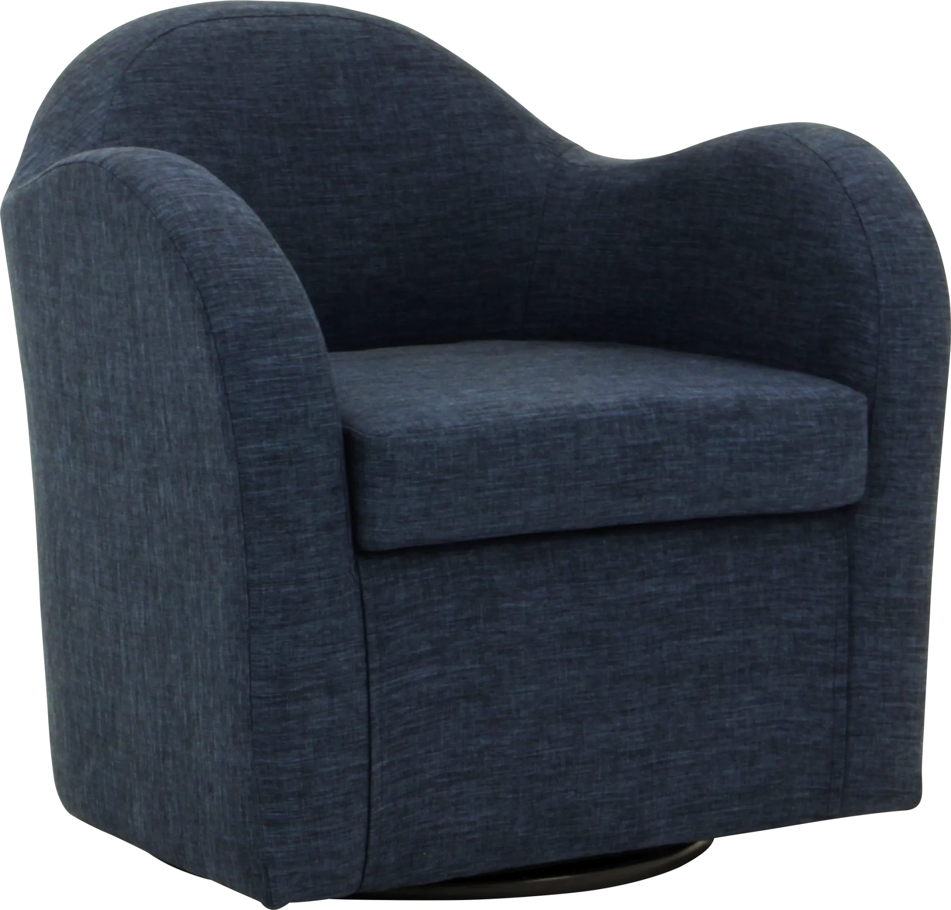 Peliel Navy Swivel Accent Chair - Image 1