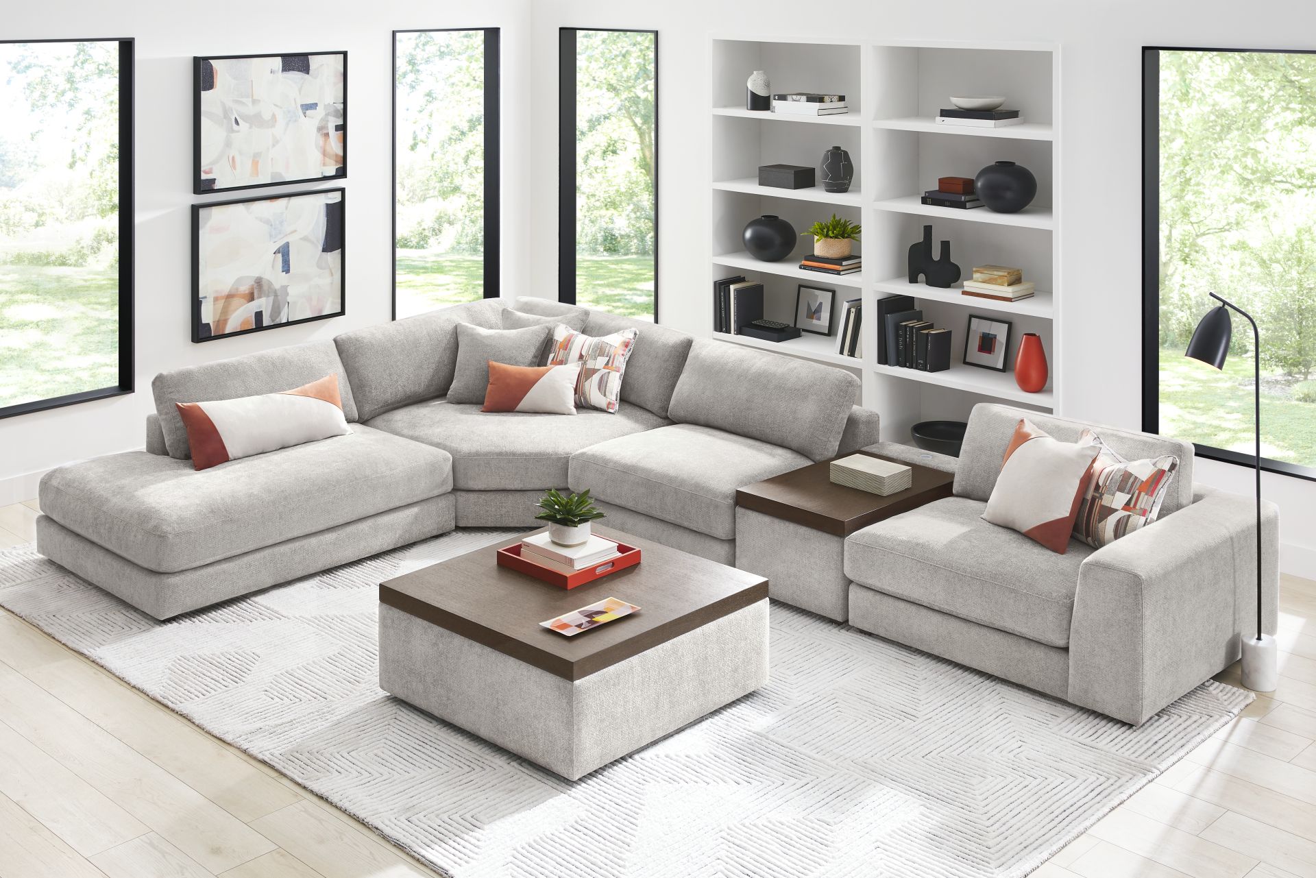 Gray 5 Pc ModularThree - Image 1