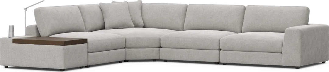 Gray 5 Pc ModularThree with Media Console